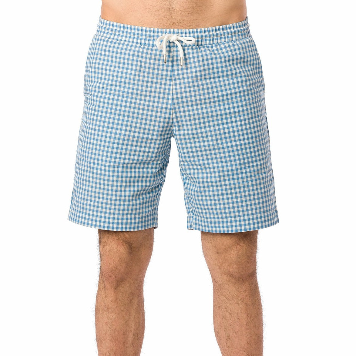 Suvi NYC Men's Checkered Pattern Shorts. Bermuda Casual Summer Cotton