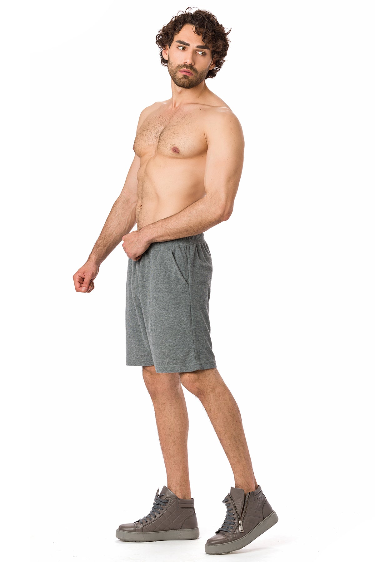 Suvi NYC Men's 2-Set Shorts 100% Turkish Terry cotton 2 Side Pockets Gym. Work Out. Yoga, Fitness. Pajama set.