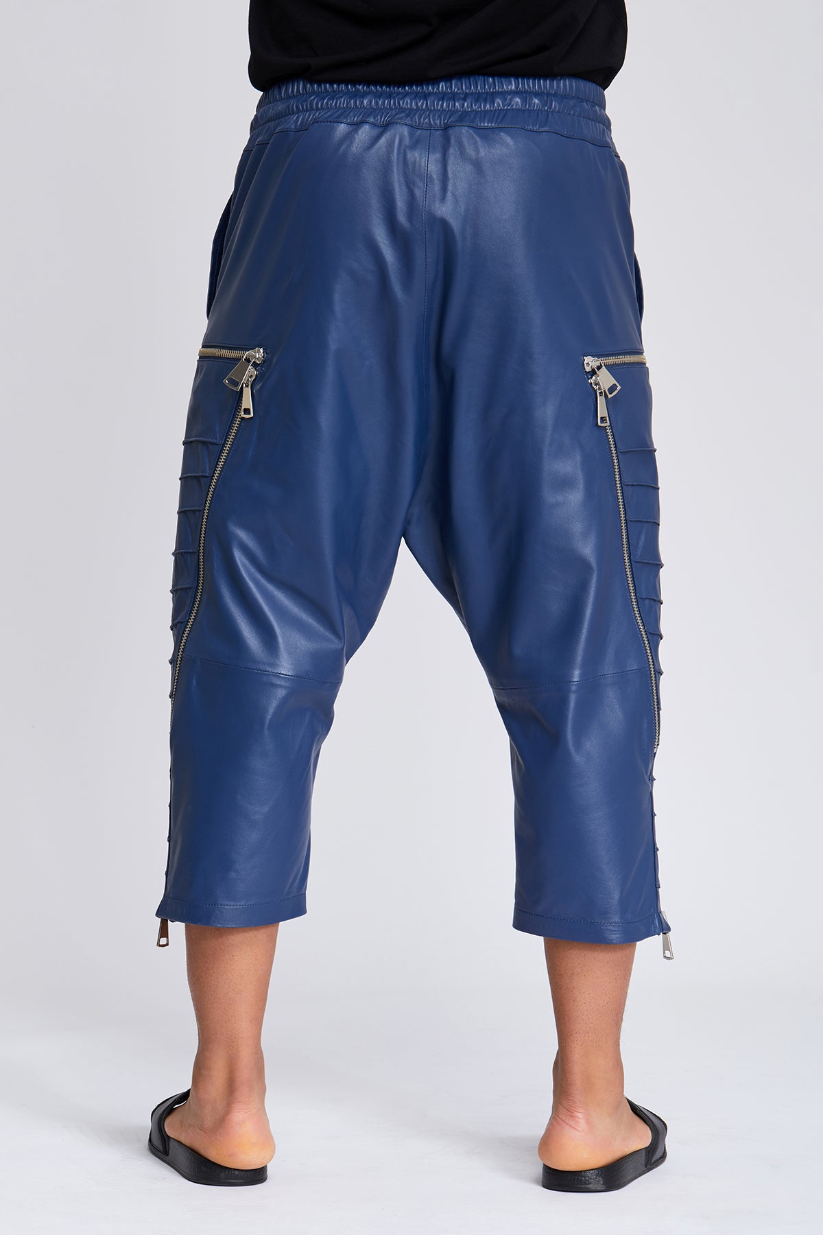 Suvi NYC Men's capri leather pants. Real Turkish leather. Lambskin. Soft. luxurious, high-end pants