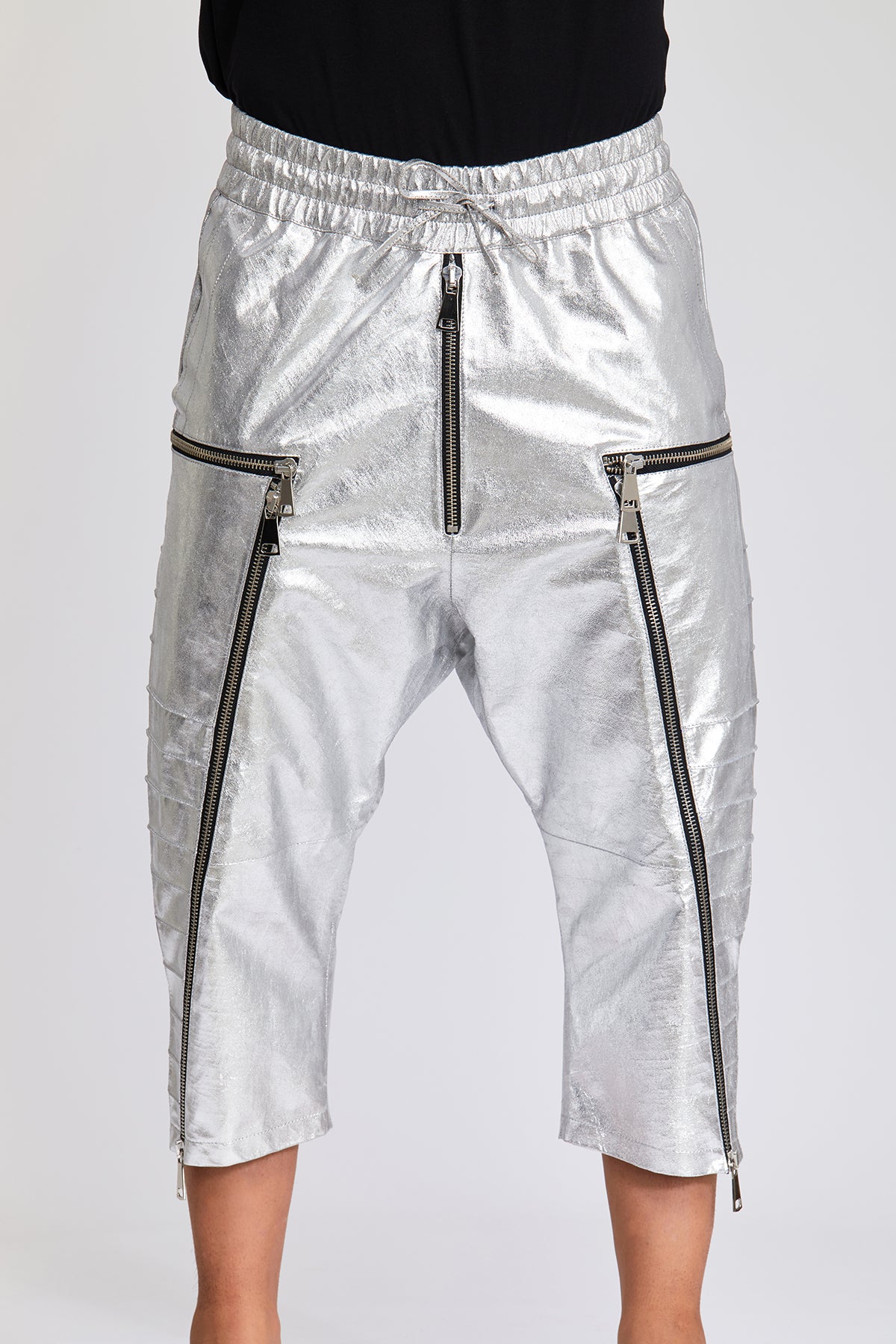 Suvi NYC Men's capri leather pants. Real Turkish leather. Lambskin. Soft. luxurious, high-end pants