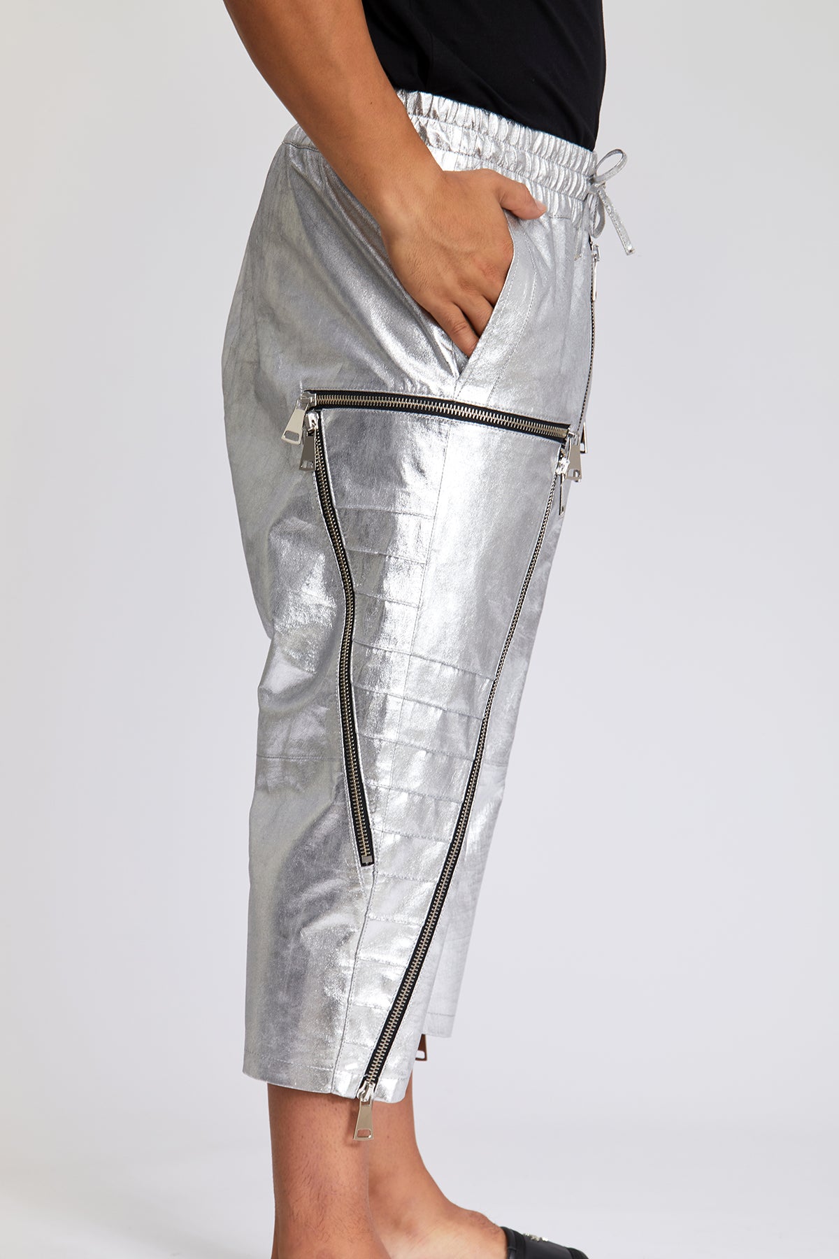 Suvi NYC Men's capri leather pants. Real Turkish leather. Lambskin. Soft. luxurious, high-end pants