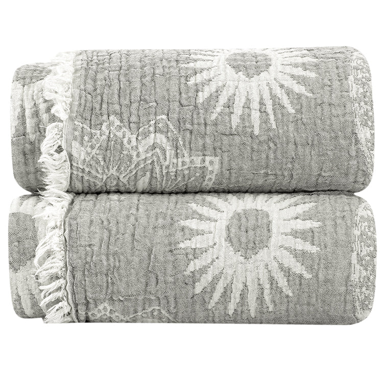 Suvi NYC Throw Blanket, 100 % Quality Turkish Cotton, Lightweight Super Soft Warm Blanket Bed Couch, All Seasons, 86X90 Queen Size
