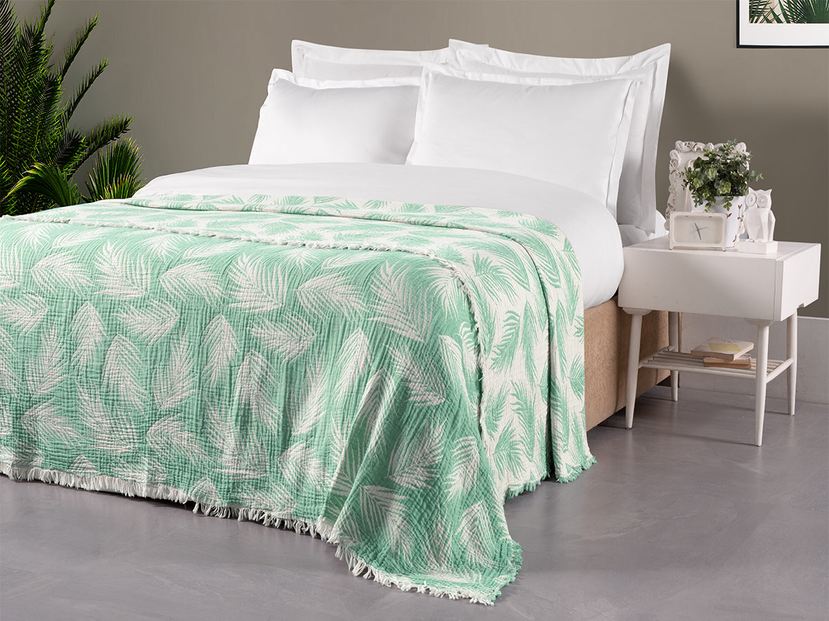 Suvi NYC Throw Blanket, 100 % Quality Turkish Cotton, Lightweight Super Soft Warm Blanket Bed Couch, All Seasons, 86X90 Queen Size