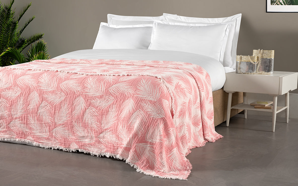 Suvi NYC Throw Blanket, 100 % Quality Turkish Cotton, Lightweight Super Soft Warm Blanket Bed Couch, All Seasons, 86X90 Queen Size