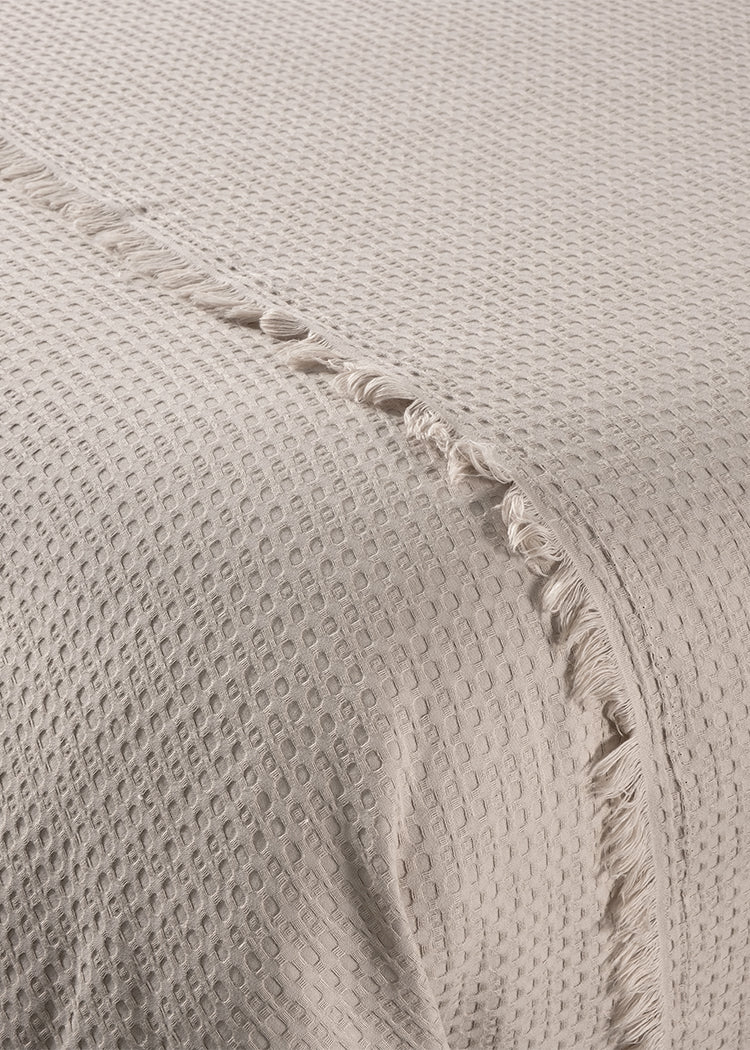 Suvi NYC Waffle Throw Blanket, quality Turkish Cotton, Lightweight Super Soft Warm Blanket Bed Couch, All Seasons, 78X90 Queen Size