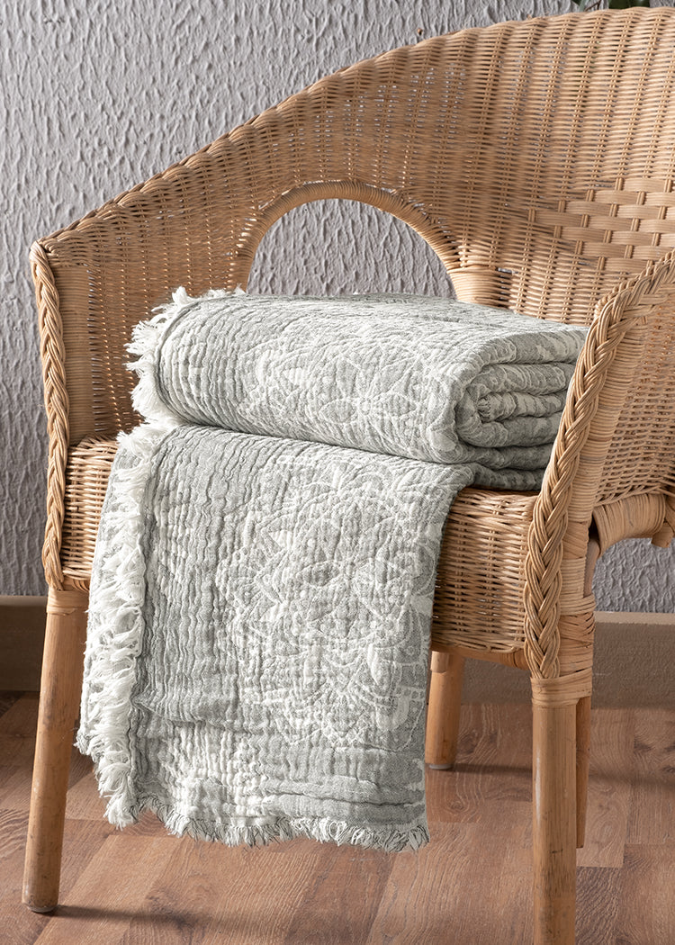 Suvi NYC Throw Blanket, 100 % Quality Turkish Cotton, Lightweight Super Soft Warm Blanket Bed Couch, All Seasons, 86X90 Queen Size