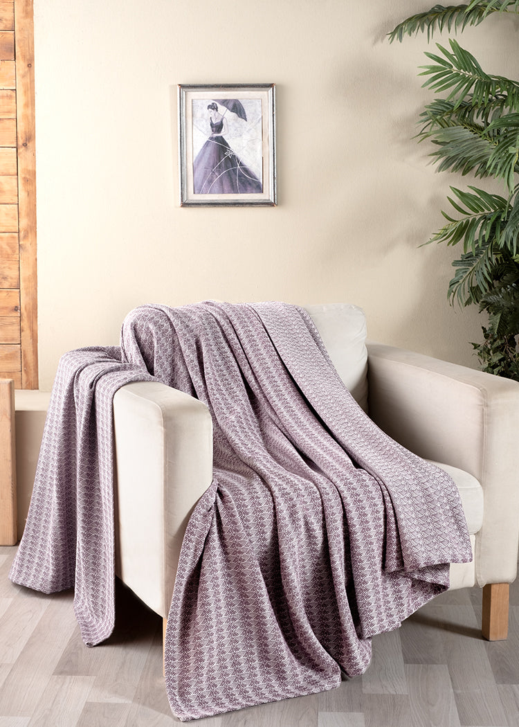 Suvi NYC Throw Blanket, 100 % Quality Turkish Cotton, Lightweight Super Soft Warm Blanket Bed Couch, All Seasons, 78X90 Queen Size
