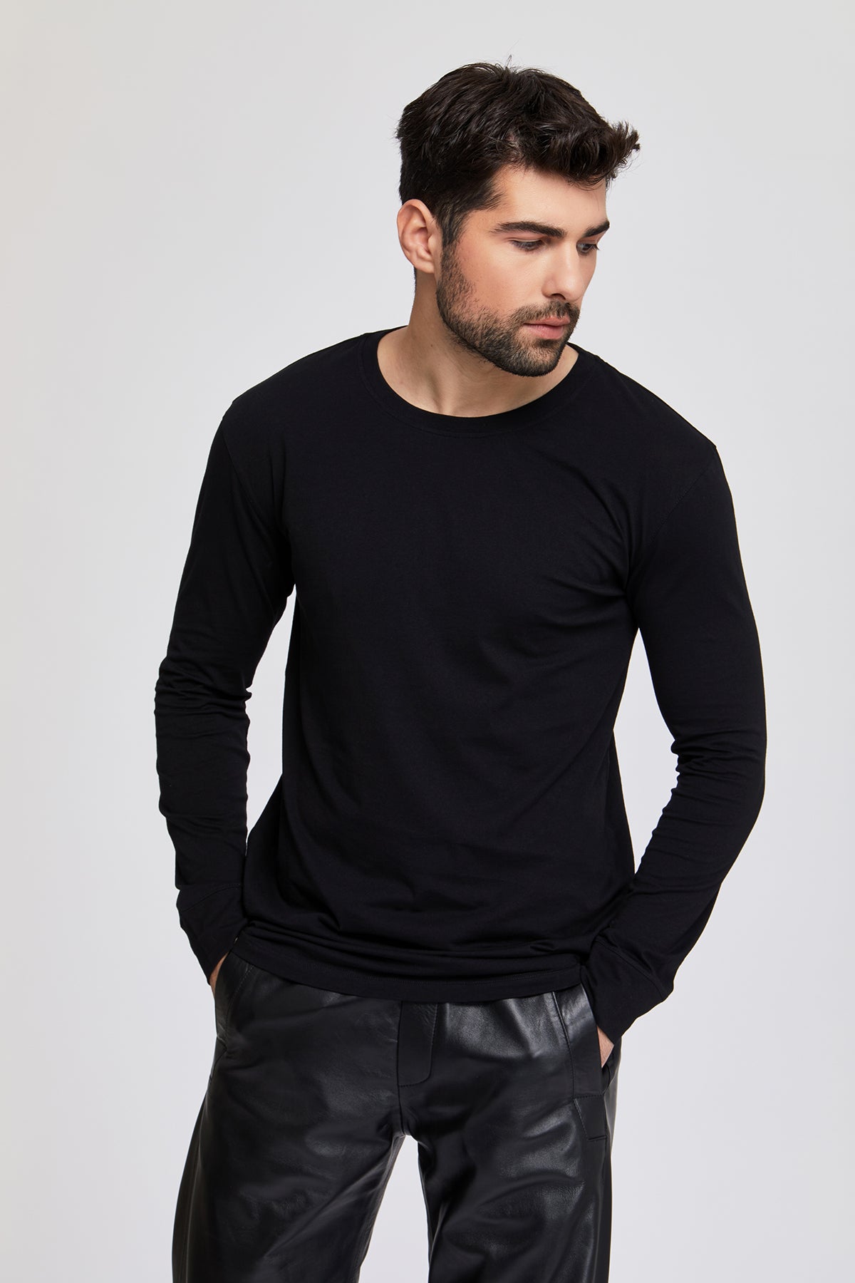 Men's long sleeve t-shirts 100 % great quality Turkish Pima cotton preshrunk. Winter, cold weather essentials. Preshrunk.