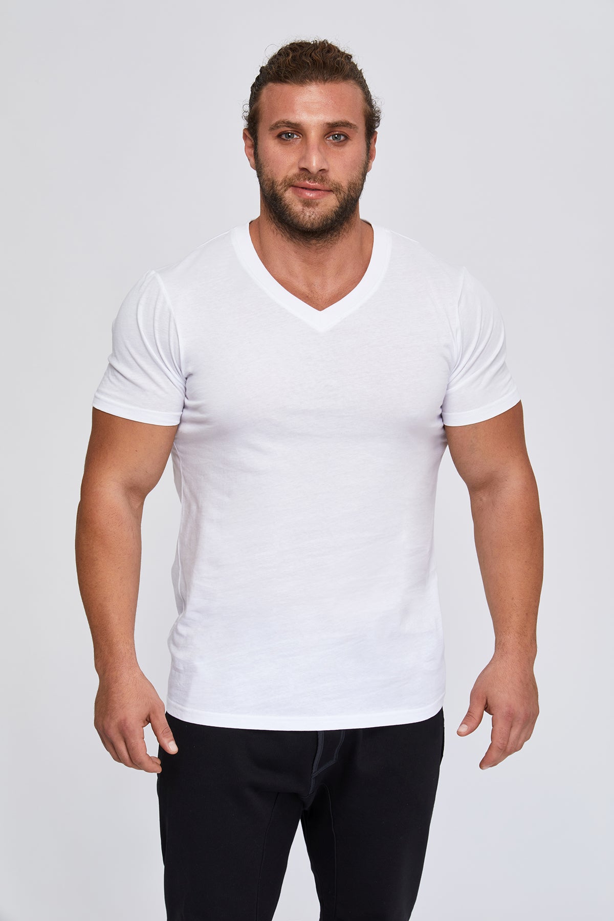 Men's contemporary V-Neck t-shirts. 100 % Great Quality Turkish Pima cotton. Luxurious, stylish. HUGE WINTER SALE.