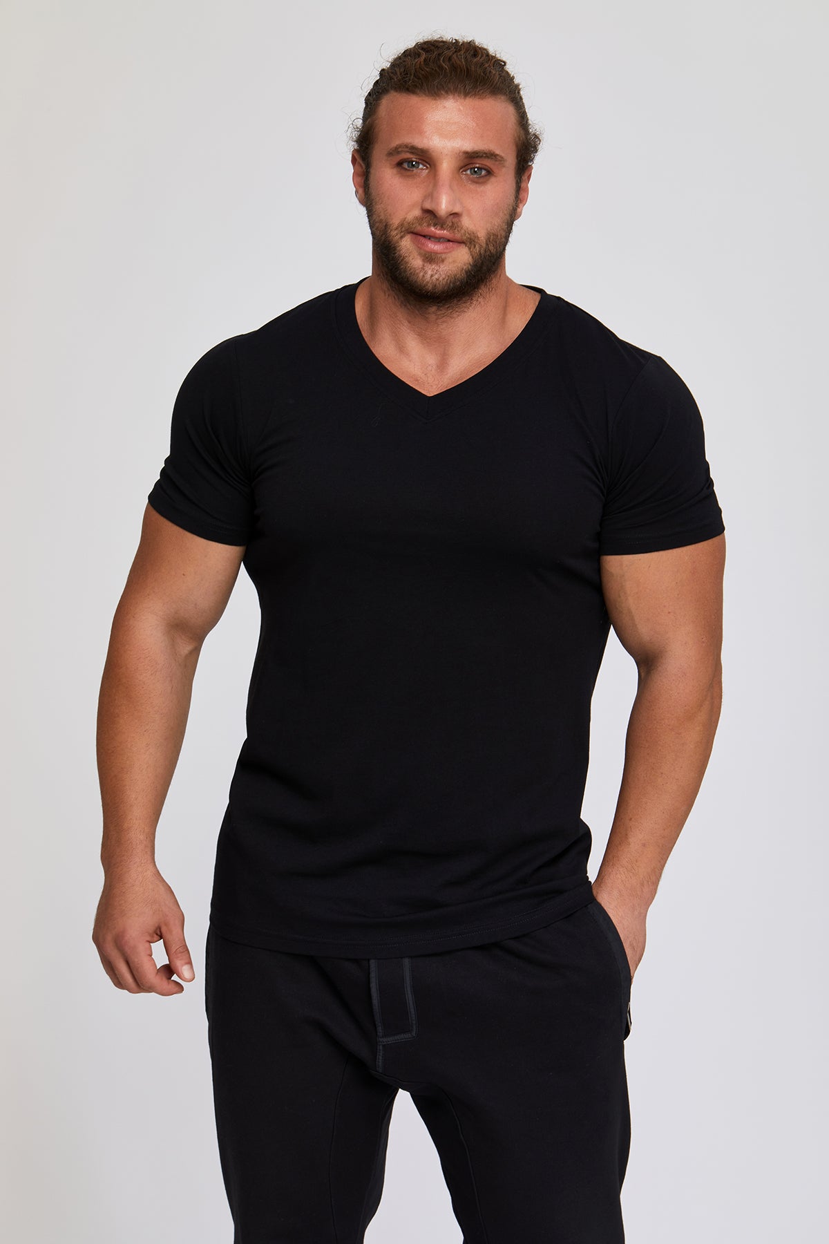 Men's contemporary V-Neck t-shirts. 100 % Great Quality Turkish Pima cotton. Luxurious, stylish. HUGE WINTER SALE.