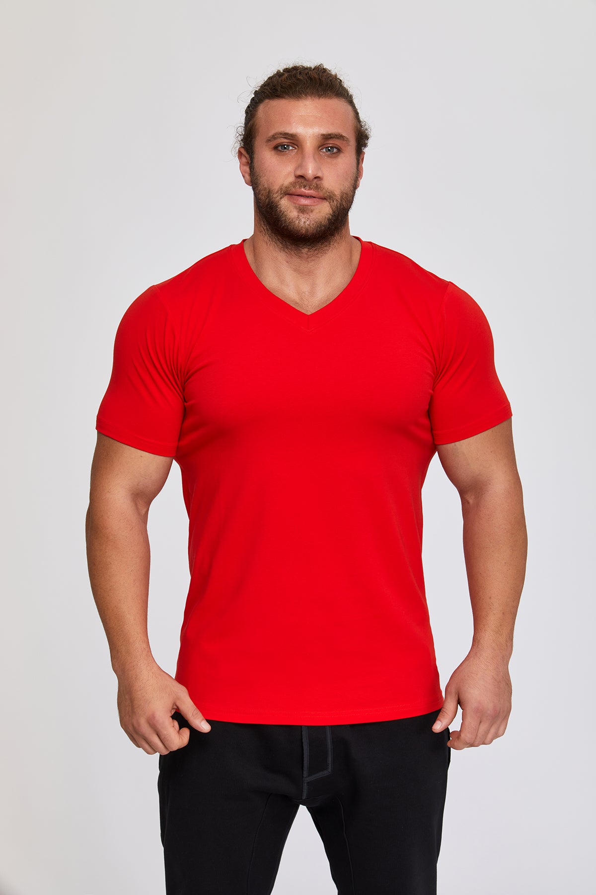 Men's contemporary V-Neck t-shirts. 100 % Great Quality Turkish Pima cotton. Luxurious, stylish. HUGE WINTER SALE.