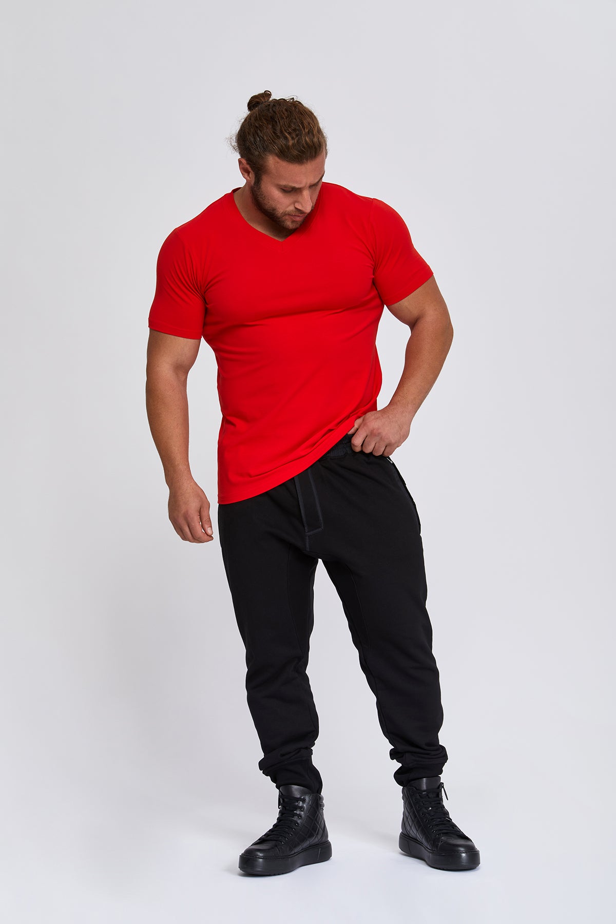 Men's contemporary V-Neck t-shirts. 100 % Great Quality Turkish Pima cotton. Luxurious, stylish. HUGE WINTER SALE.