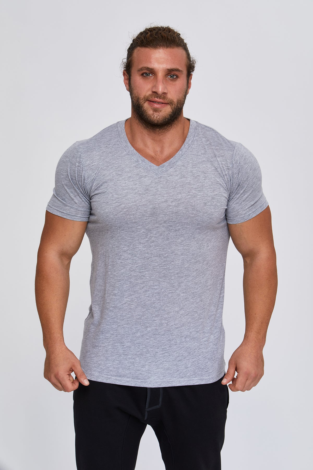 Men's contemporary V-Neck t-shirts. 100 % Great Quality Turkish Pima cotton. Luxurious, stylish. HUGE WINTER SALE.