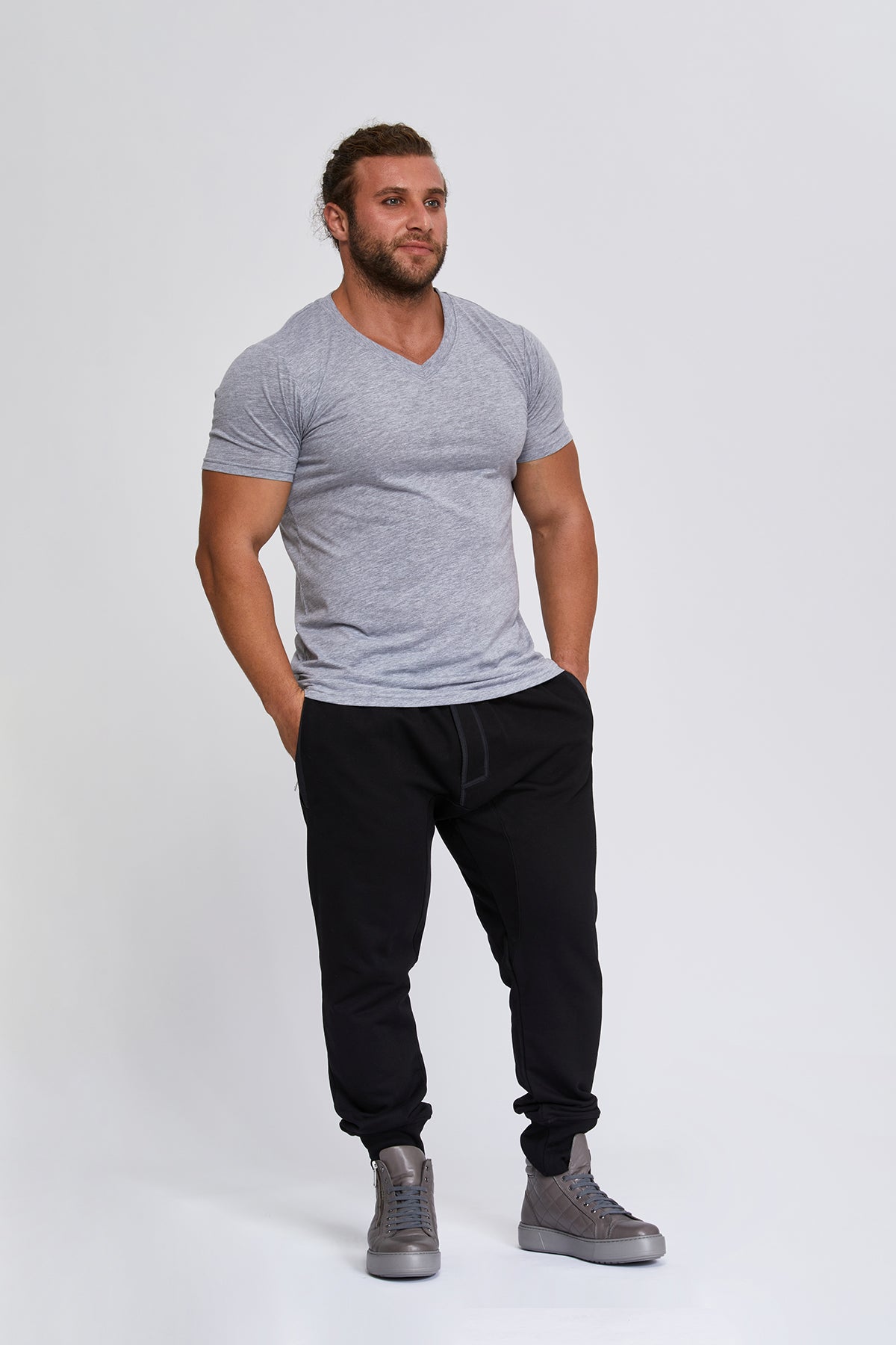 Men's contemporary V-Neck t-shirts. 100 % Great Quality Turkish Pima cotton. Luxurious, stylish. HUGE WINTER SALE.