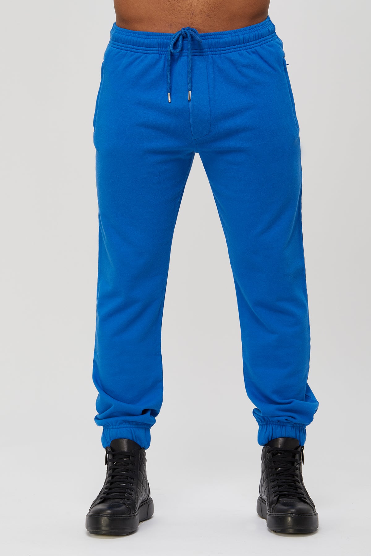 Men's sweatpants - active fleece joggers. 100 % great quality Turkish Pima cotton preshrunk. Zippered pockets. Sports. Gym, Fitness.