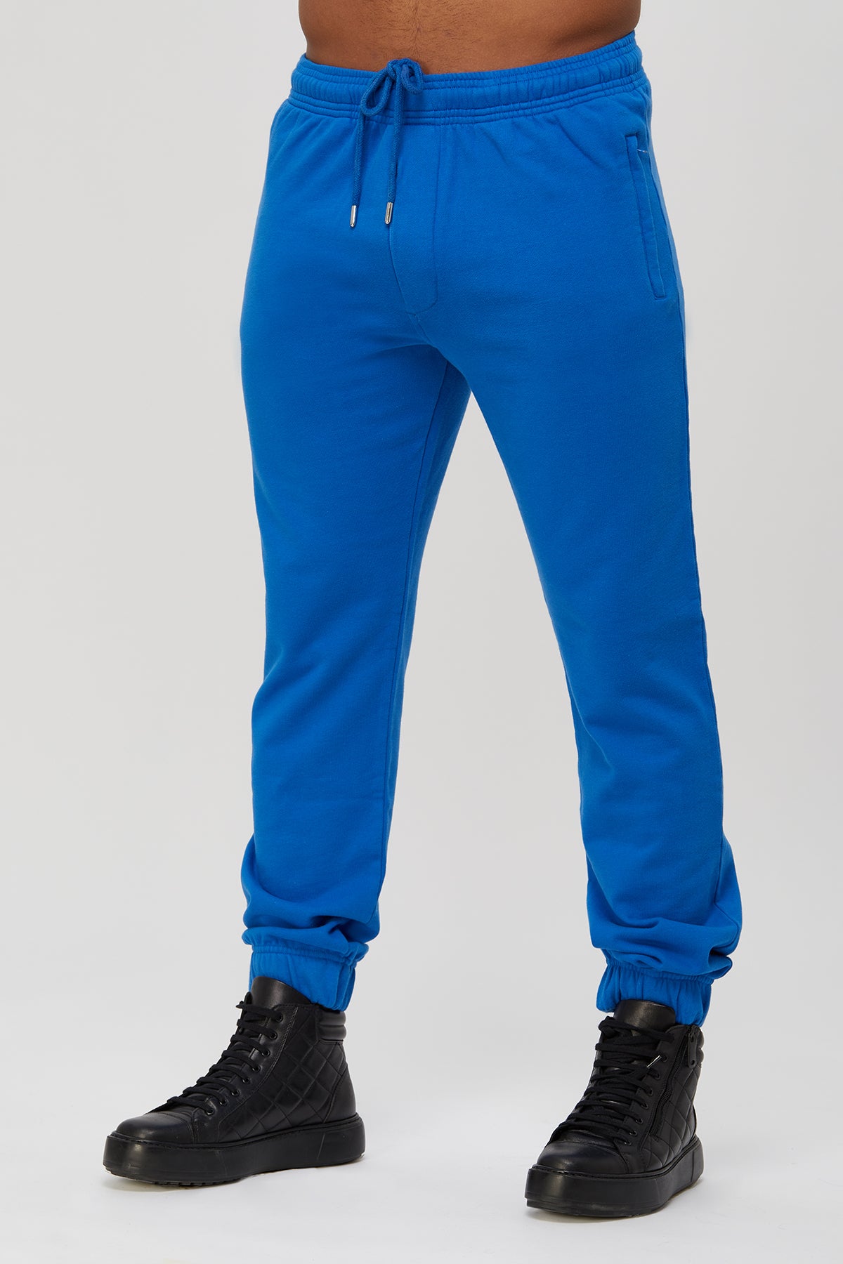 Men's sweatpants - active fleece joggers. 100 % great quality Turkish Pima cotton preshrunk. Zippered pockets. Sports. Gym, Fitness.