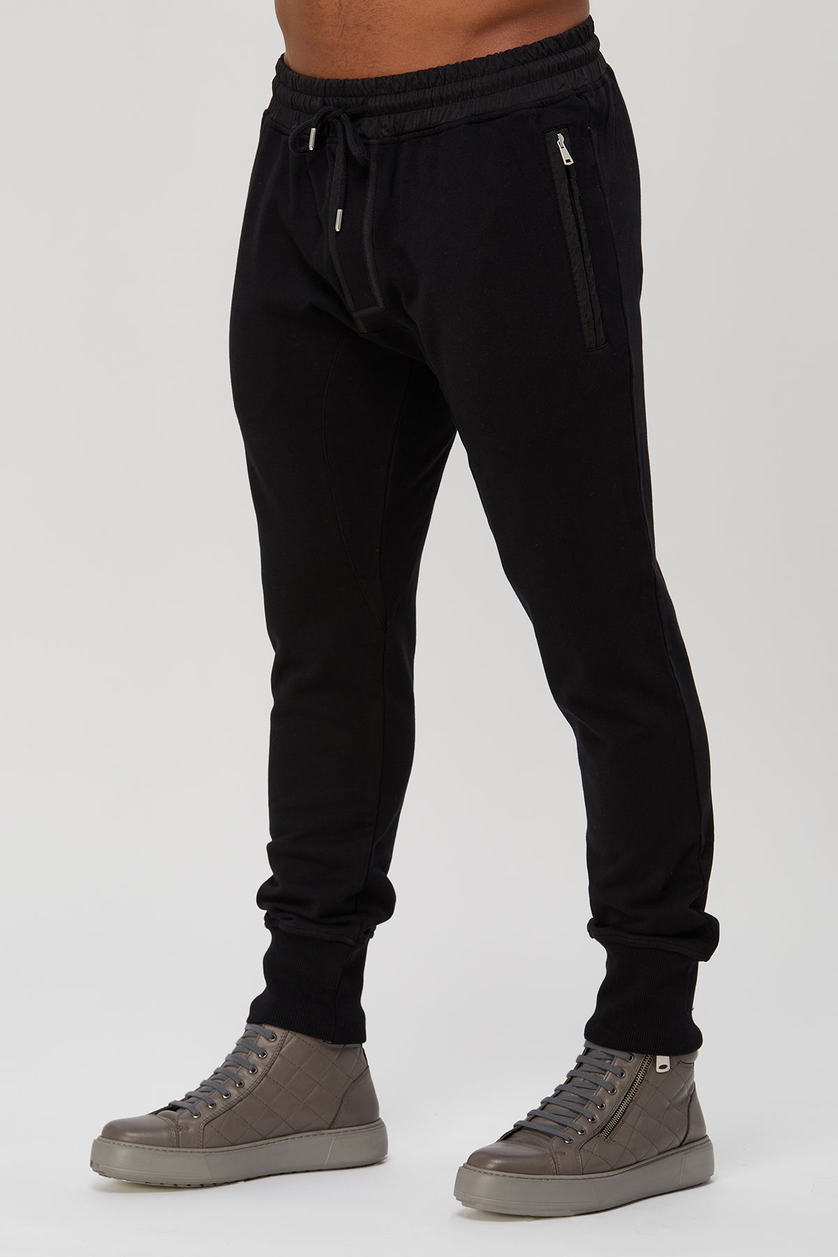 Men's sweatpants - active fleece joggers. 100 % great quality Turkish Pima cotton preshrunk. Zippered pockets. Sports. Gym ,Yoga, Fitness.