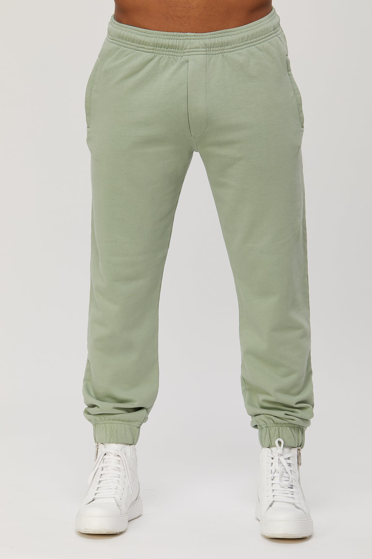 Men's sweatpants - active fleece joggers. 100 % great quality Turkish Pima cotton preshrunk. Zippered pockets. Sports. Gym, Fitness.