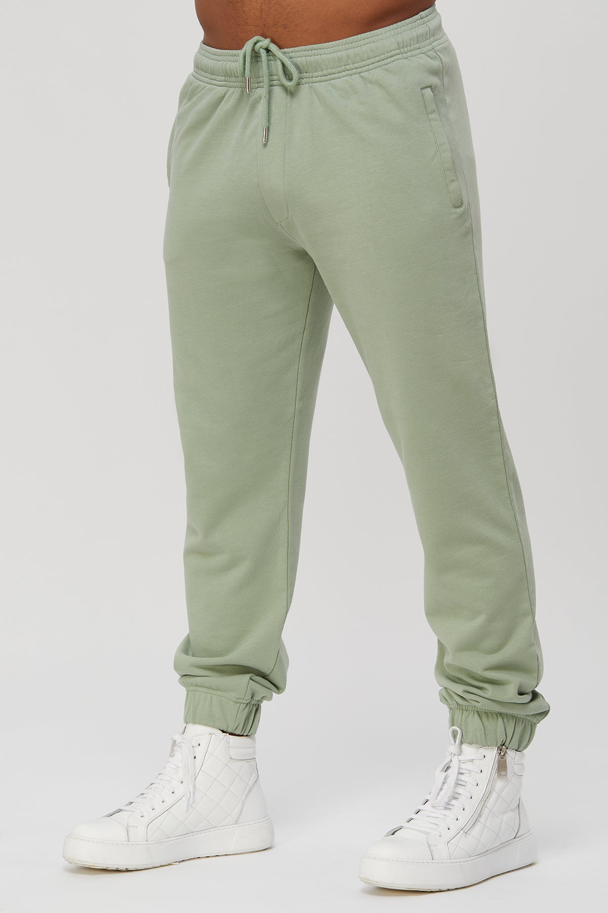 Men's sweatpants - active fleece joggers. 100 % great quality Turkish Pima cotton preshrunk. Zippered pockets. Sports. Gym, Fitness.