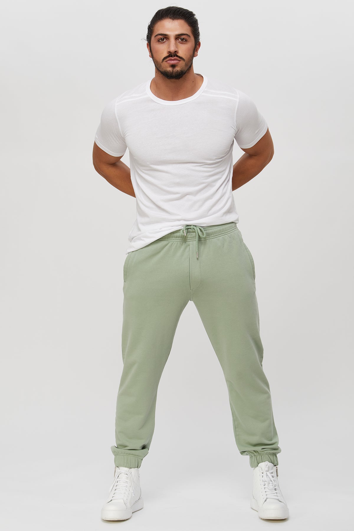 Men's sweatpants - active fleece joggers. 100 % great quality Turkish Pima cotton preshrunk. Zippered pockets. Sports. Gym, Fitness.
