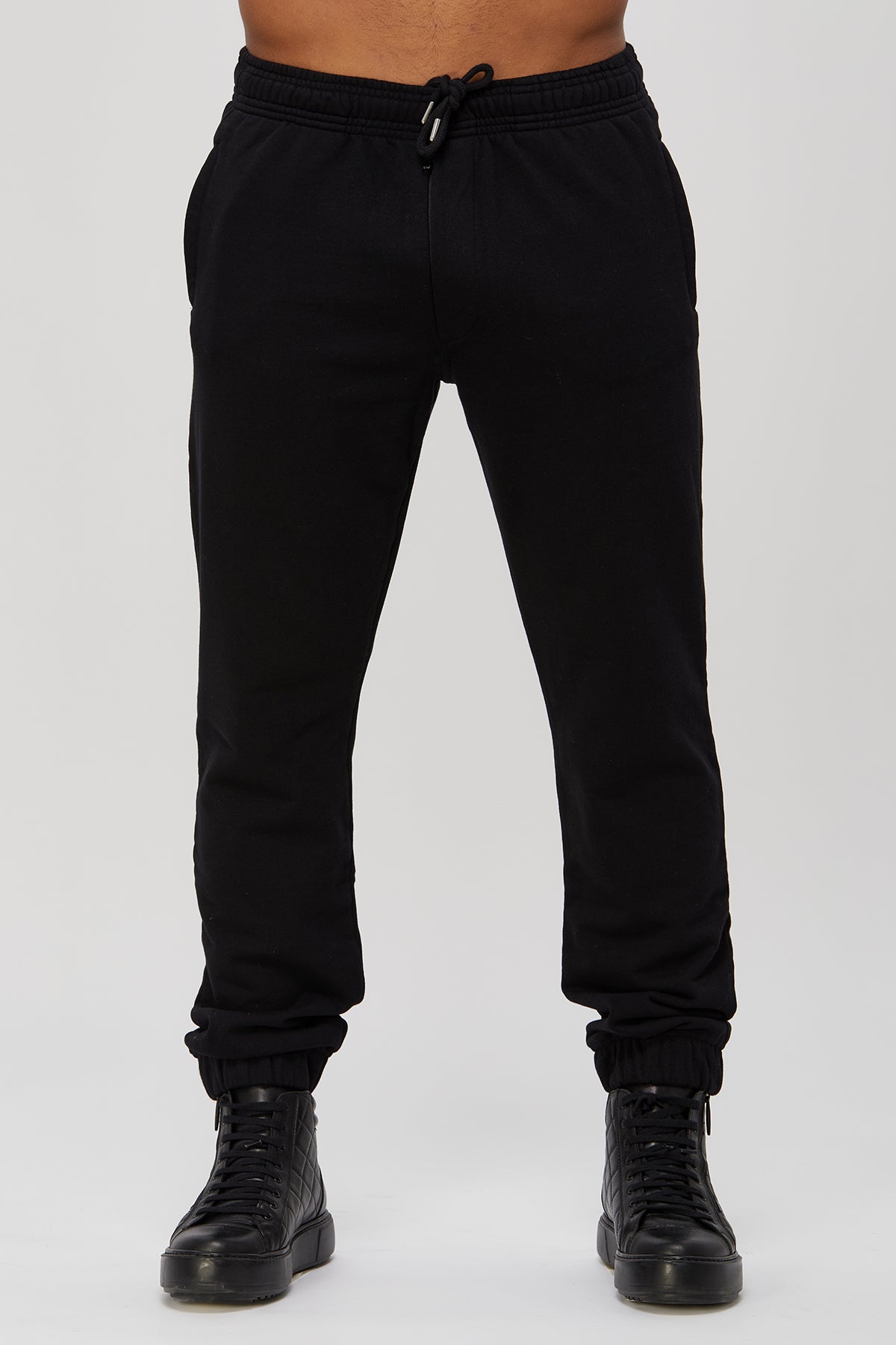 Men's sweatpants - active fleece joggers. 100 % great quality Turkish Pima cotton preshrunk. Zippered pockets. Sports. Gym, Fitness.