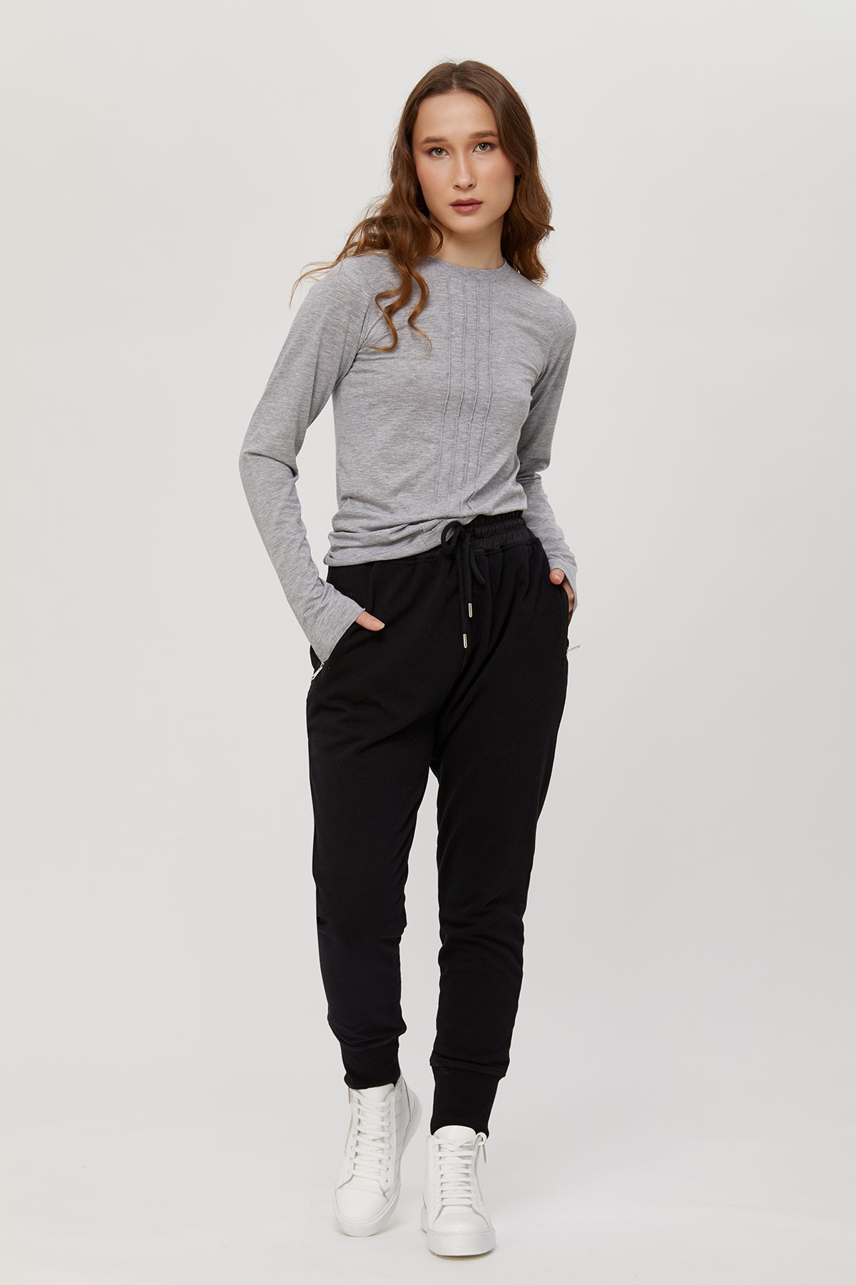 Women's contemporary long sleeve t-shirts. Tops-Tees. 100 % Quality Turkish Pima cotton. Stylish-Luxurious.