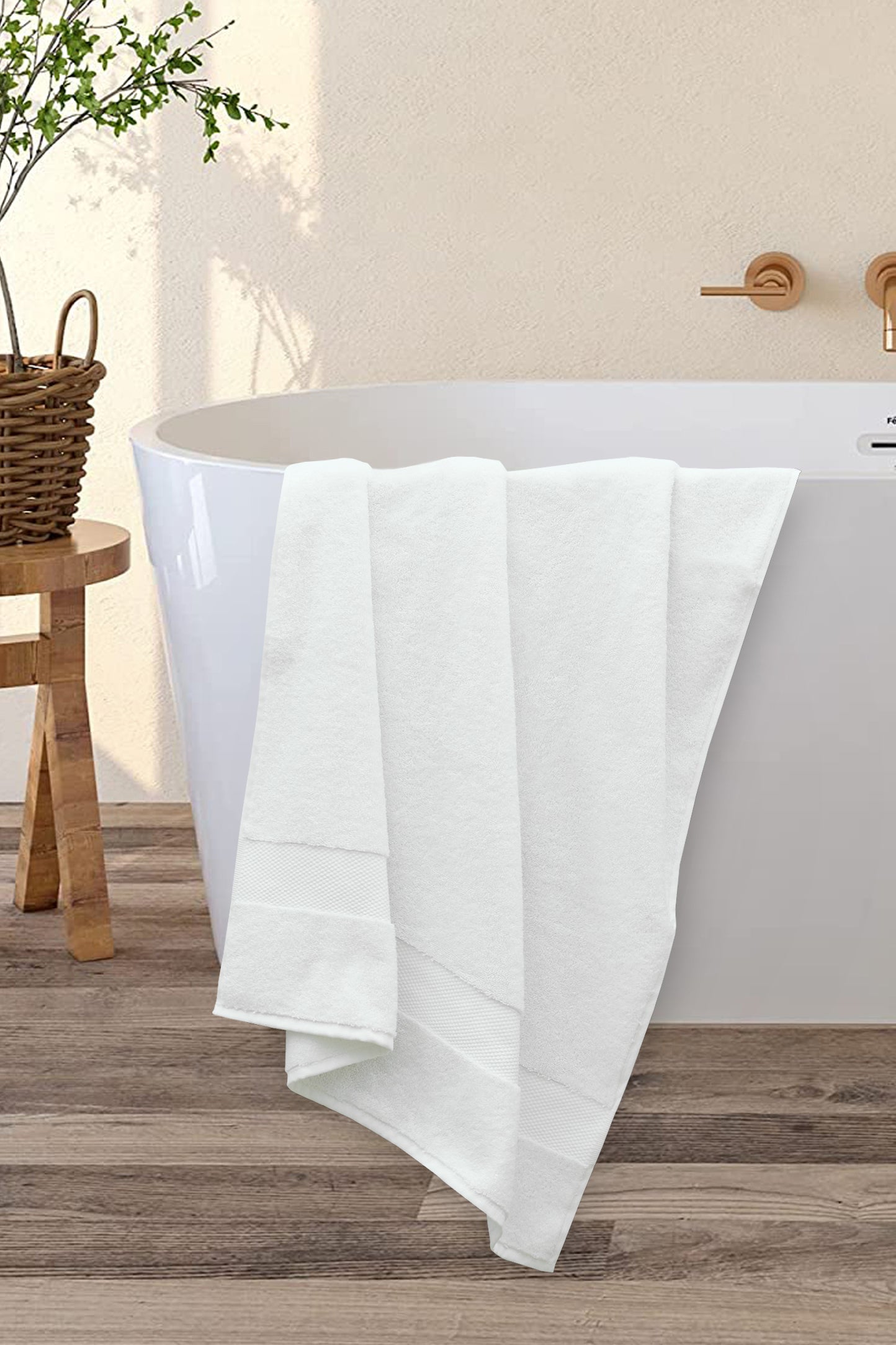 Suvi NYC 2-Piece Bathroom Towel Set 100% Quality Soft Turkish Cotton 600 GSM
