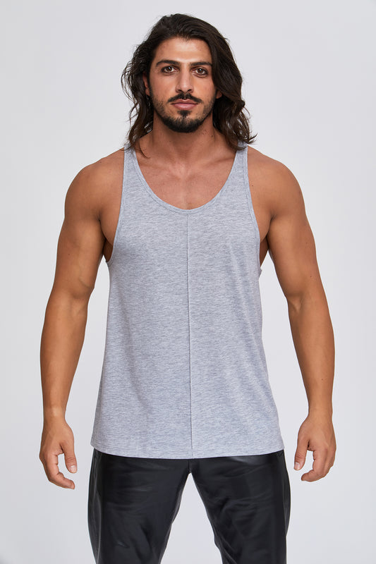 Men's tank tops. 100 % Turkish Pima cotton. Middle center front and middle center back pintuck preshrunk. Sports. Gym. Work Out. Yoga.