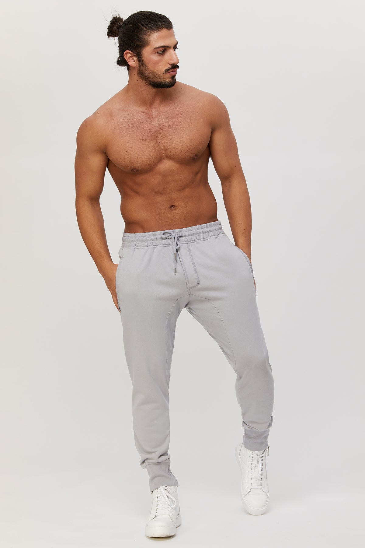 Men's sweatpants - active fleece joggers. 100 % great quality Turkish Pima cotton preshrunk. Zippered pockets. Sports. Gym ,Yoga, Fitness.