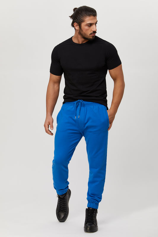 Men's sweatpants - active fleece joggers. 100 % great quality Turkish Pima cotton preshrunk. Zippered pockets. Sports. Gym, Fitness.