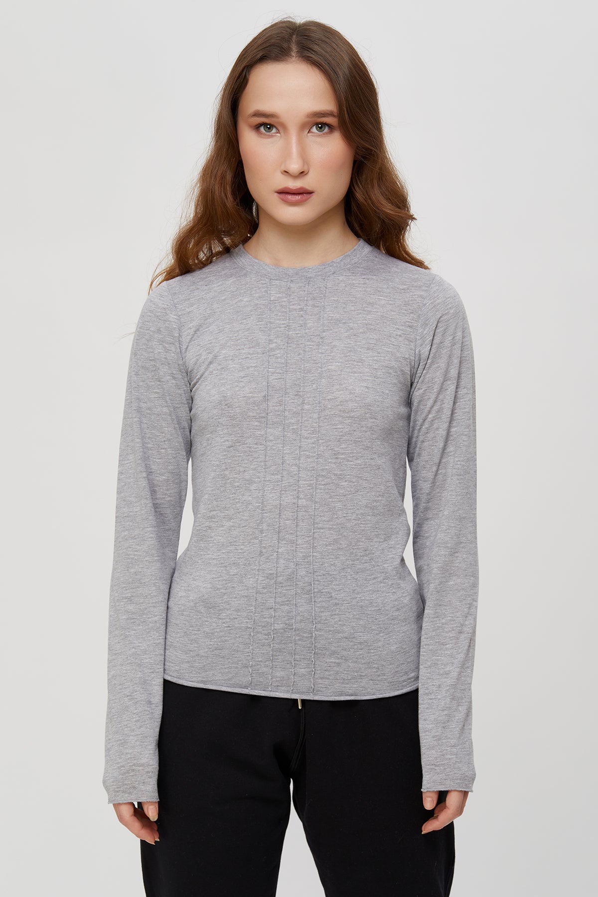 Women's contemporary long sleeve t-shirts. Tops-Tees. 100 % Quality Turkish Pima cotton. Stylish-Luxurious.