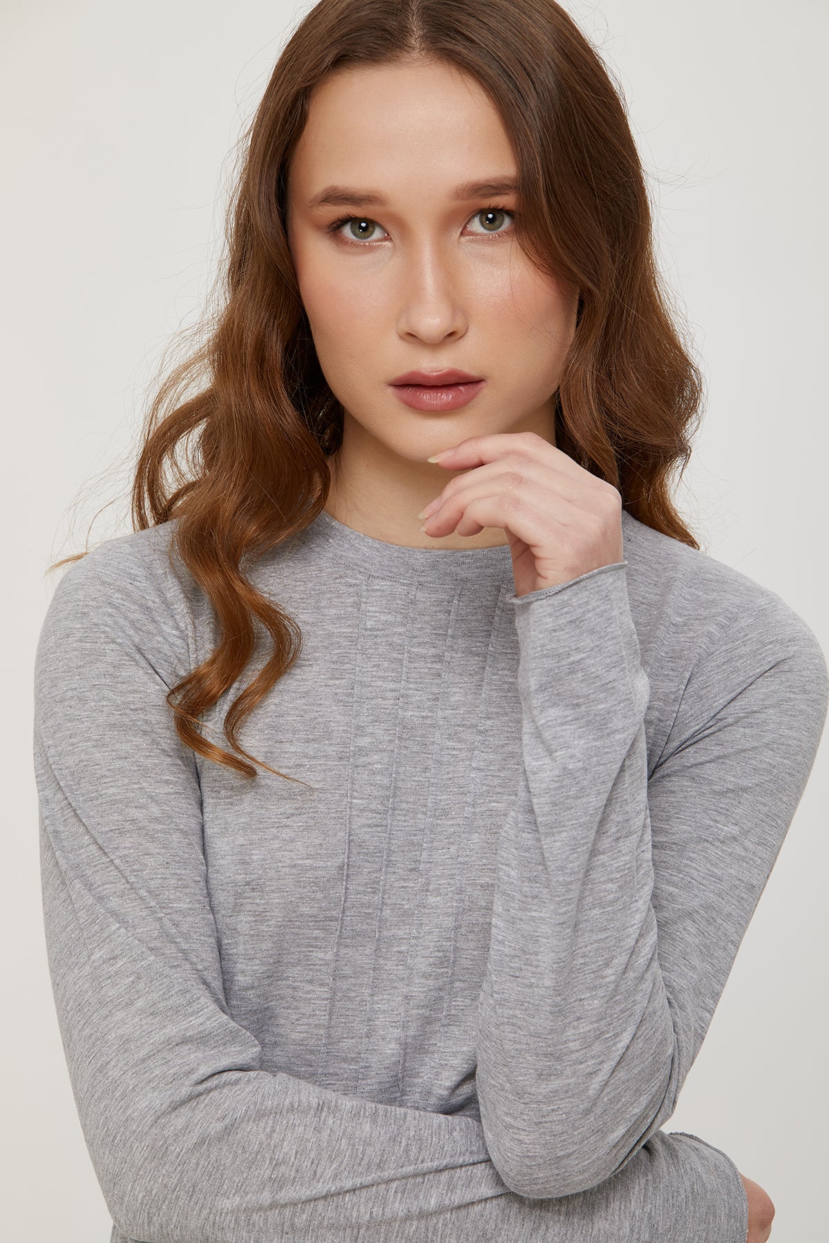 Women's contemporary long sleeve t-shirts. Tops-Tees. 100 % Quality Turkish Pima cotton. Stylish-Luxurious.