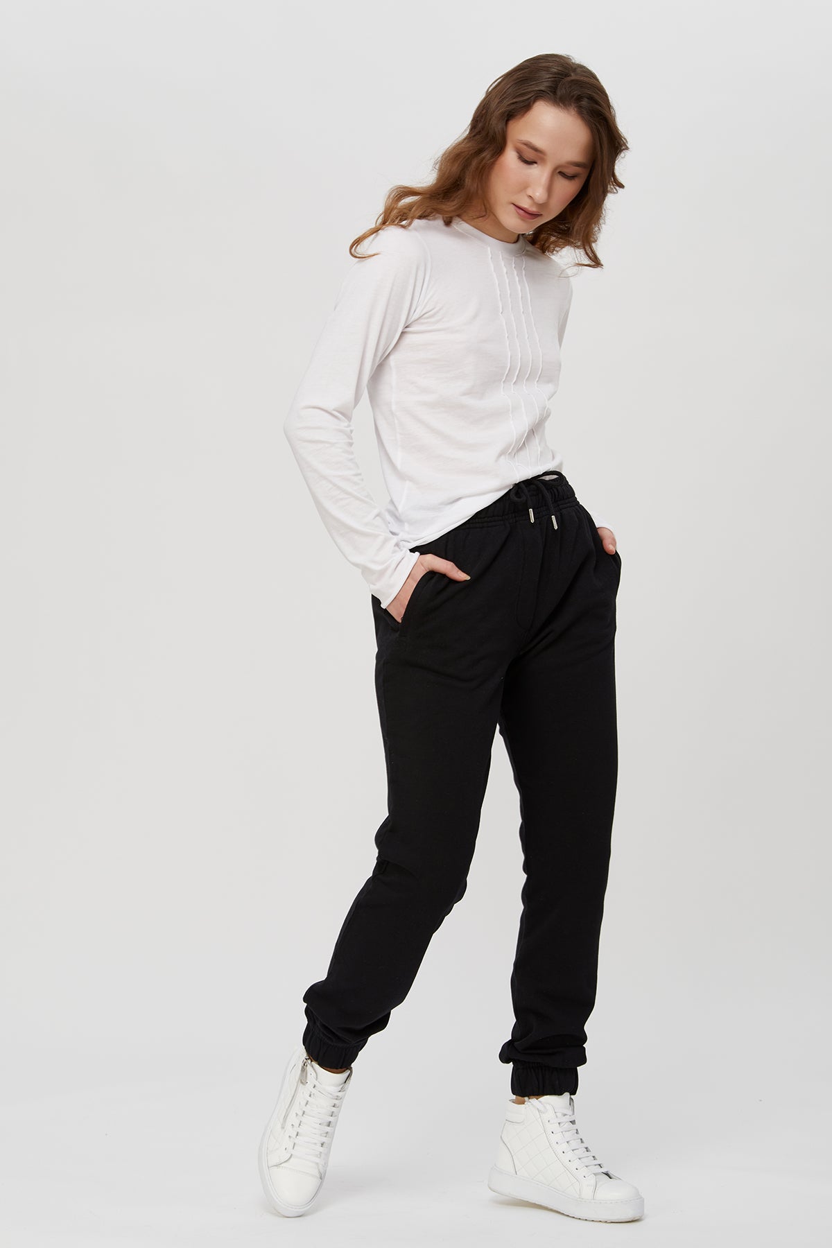 Women's sweatpants - active fleece joggers . 100 % great quality Turkish Pima cotton preshrunk. Zippered pockets. Sports. Gym, Yoga.